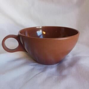 Vintage 1960s Brown Prolon Melmac Melamine Tea Cup